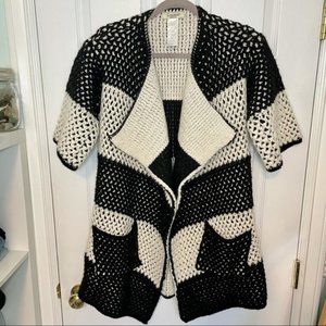 Anthropologie Cocogio Made in Italy Wool Blend Knit Cardigan Sweater Small